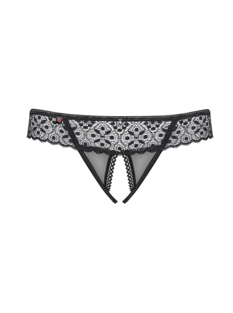 Bielizna-Shibu stringi otwarte czarne S/M Bielizna-Shibu stringi otwarte czarne S/M