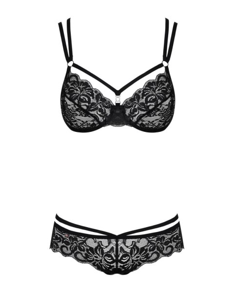 Bielizna-860-SET-1 komplet 2-częściowy czarny S/M Bielizna-860-SET-1 komplet 2-częściowy czarny S/M