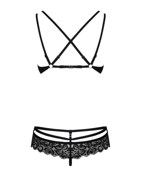 Bielizna-860-SET-1 komplet 2-częściowy czarny S/M Bielizna-860-SET-1 komplet 2-częściowy czarny S/M