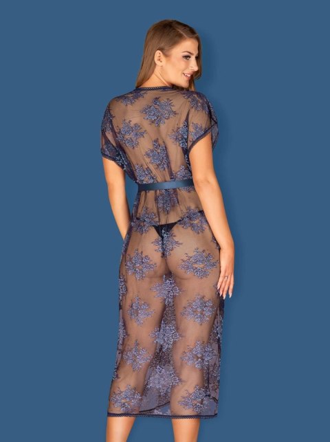 Bielizna-Flowlace peniuar niebieski L/XL Bielizna-Flowlace peniuar niebieski L/XL