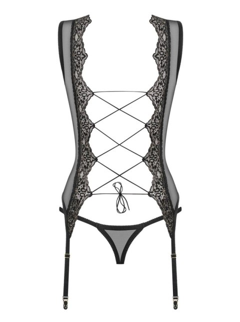 Bielizna-Meshlove gorset i stringi L/XL Bielizna-Meshlove gorset i stringi L/XL