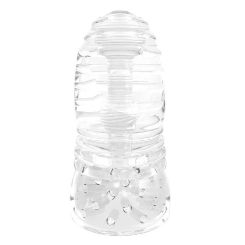 Masturbator- Me You Us Glacier Dual End Stroker Male Masturbator Transparent Masturbator- Me You Us Glacier Dual End Stroker Male Masturbator Transparent