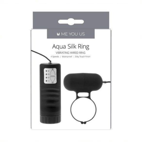 Pierścień- Me You Us Aqua Silks Cock Ring Black Pierścień- Me You Us Aqua Silks Cock Ring Black