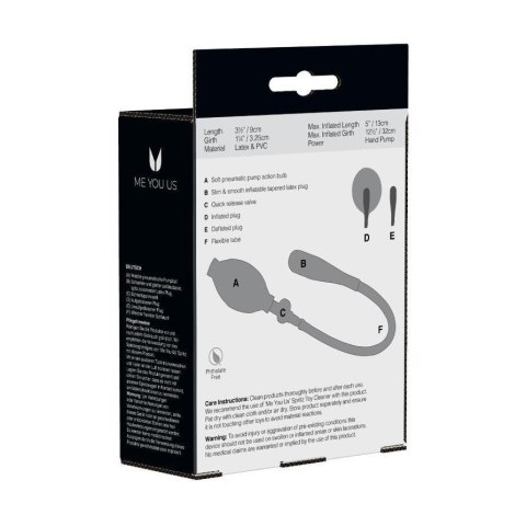 Plug- Me You Us Classic Anal Balloon Plug- Me You Us Classic Anal Balloon