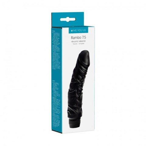 Wibrator-7,5"""""""""""""""" Perfect Pleasures Curved Veined Rambo Vibe ~ Black (2AA) Wibrator-7,5"""""""""""""""" Perfect Pleasures Curved Veined Rambo Vibe ~ Black (2AA)