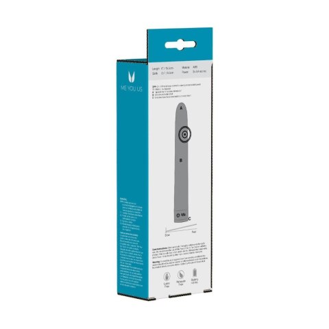 Wibrator- Me You Us Sensuous Smooth Vibrator Silver Wibrator- Me You Us Sensuous Smooth Vibrator Silver