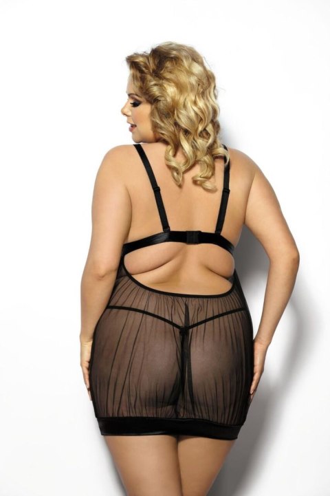 Solange black chemise XXL+ (czarna halka) Solange black chemise XXL+ (czarna halka)