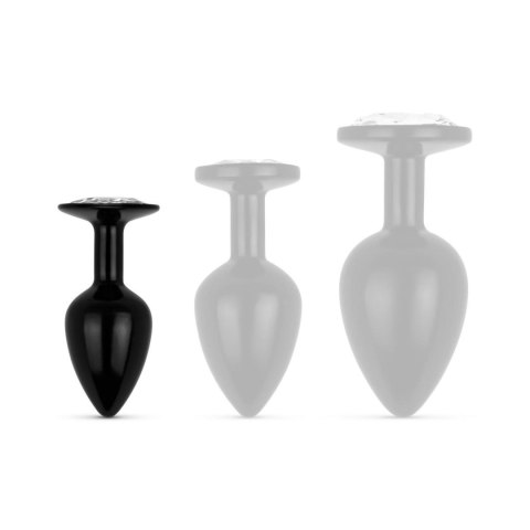 Anal Collection - Butt Plug S - Black/Silver Anal Collection - Butt Plug S - Black/Silver
