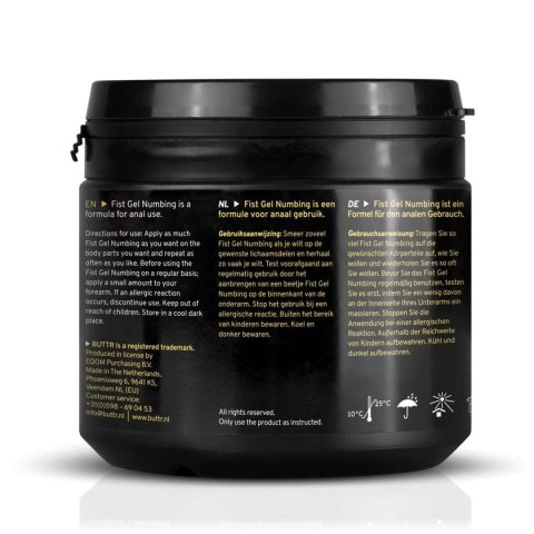 BUTTR - Fisting Gel Numbing - 500 ml BUTTR - Fisting Gel Numbing - 500 ml