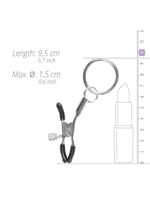 Stymulator-Metal Nipple Clamps With Ring Stymulator-Metal Nipple Clamps With Ring