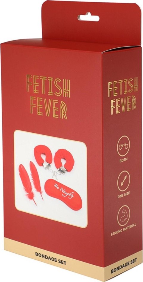 Fetish Fever - Bondage Set - 4 pieces - Red Fetish Fever - Bondage Set - 4 pieces - Red