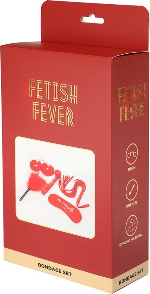 Fetish Fever - Bondage Set - 5 pieces - Red Fetish Fever - Bondage Set - 5 pieces - Red