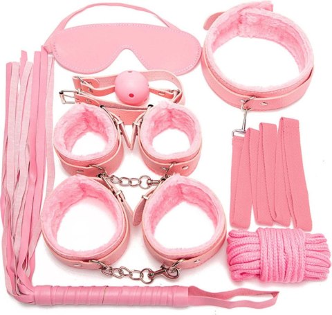 Fetish Fever - Bondage Set - 7 pieces - Pink Fetish Fever - Bondage Set - 7 pieces - Pink