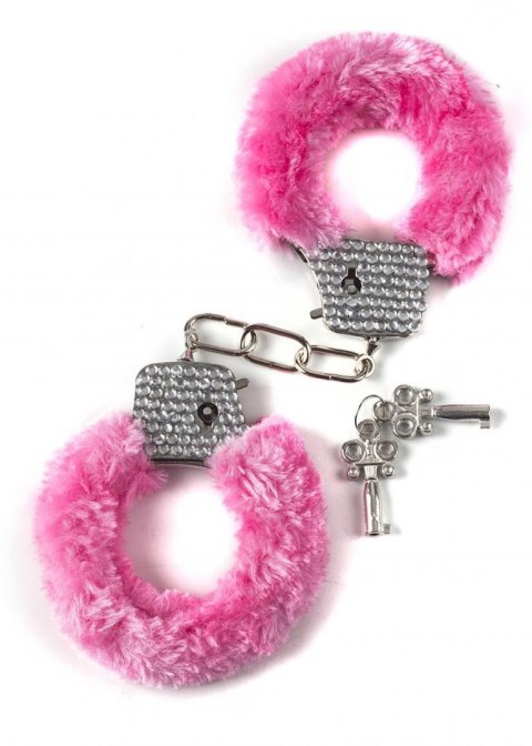 Kajdanki-Wristcuffs with crisatls BONDAGE pink Kajdanki-Wristcuffs with crisatls BONDAGE pink