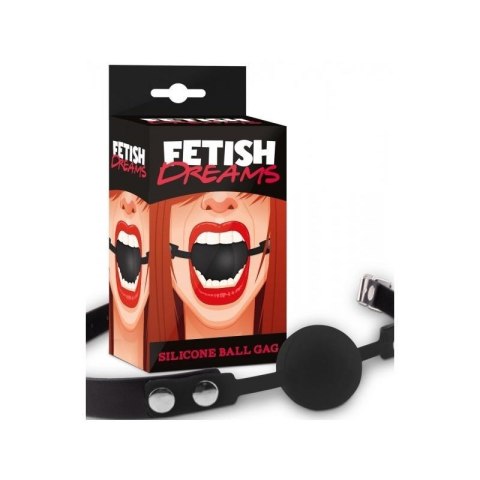 Fetish Dreams Silicone Ball Gag black Fetish Dreams Silicone Ball Gag black
