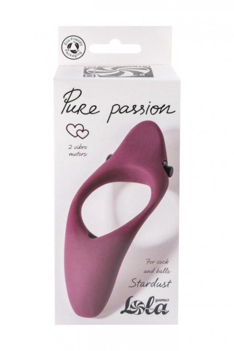 Pierścień-Erection Vibroring Pure Passion Stardust Wine Red Pierścień-Erection Vibroring Pure Passion Stardust Wine Red