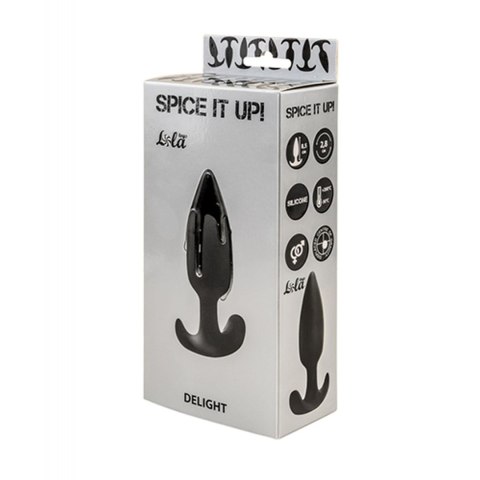 Plug-Anal plug with misplaced center of gravity Spice it up Delight Black Plug-Anal plug with misplaced center of gravity Spice it up Delight Black