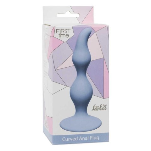 Plug-Curved Anal Plug Blue Plug-Curved Anal Plug Blue