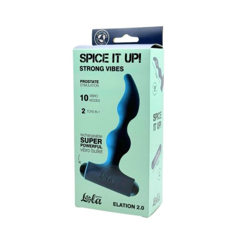 Anal Plug with Rechargeable Bullet Spice it Up Elation 2.0 Anal Plug with Rechargeable Bullet Spice it Up Elation 2.0