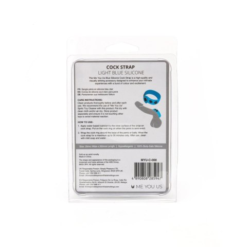 Me You Us Light Blue Silicone Cock Strap Me You Us Light Blue Silicone Cock Strap