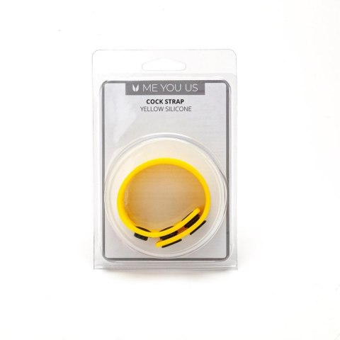 Me You Us Yellow Silicone Cock Strap Me You Us Yellow Silicone Cock Strap