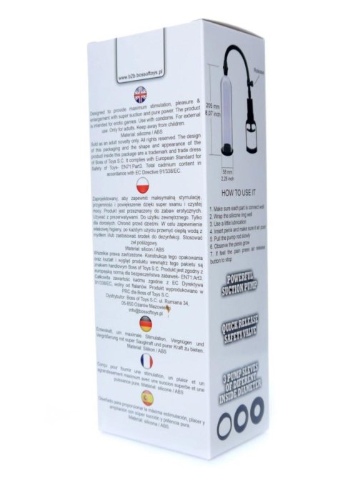 Pompka-Powerpump MAX 0.2 - Black&Clear Pompka-Powerpump MAX 0.2 - Black&Clear