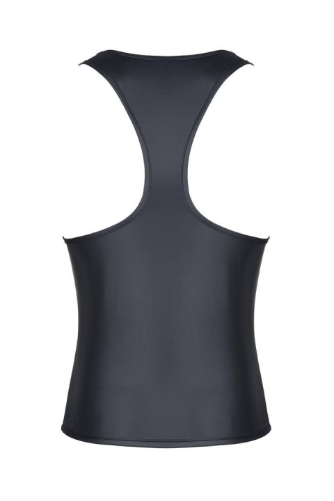 Męski t-shirt z wetlooka bez rękawów, z elastyczną taśmą z przodu S Męski t-shirt z wetlooka bez rękawów, z elastyczną taśmą z przodu S