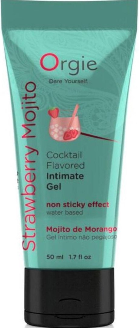 Lube Tube Cocktail Strawberry Mojito - 50ml Lube Tube Cocktail Strawberry Mojito - 50ml