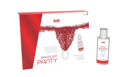 Zestaw-BRAZILIAN PANTY RED Zestaw-BRAZILIAN PANTY RED