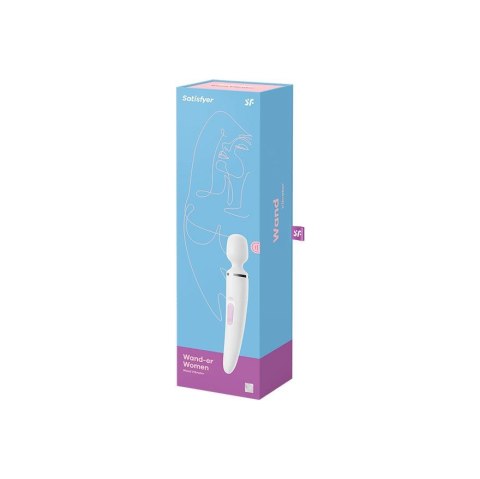 Wibrator - Satisfyer Wand-er Woman (White/Chrome) Wibrator - Satisfyer Wand-er Woman (White/Chrome)