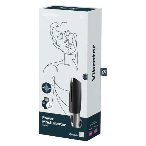Power Masturbator black silver Power Masturbator black silver