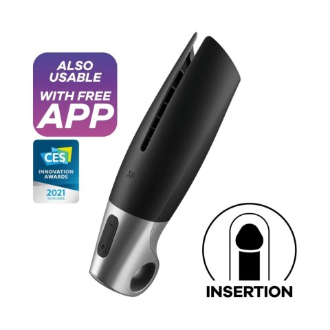 Power Masturbator black silver Power Masturbator black silver