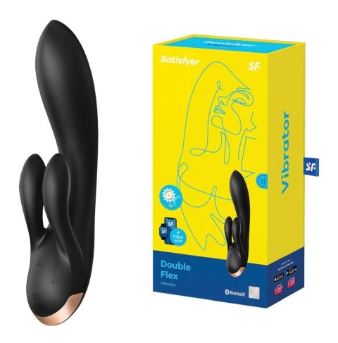 Wibrator-Double Flex Connect App (Black) Wibrator-Double Flex Connect App (Black)