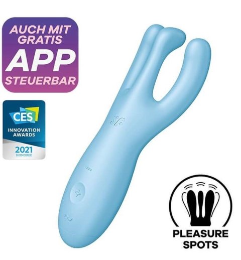 Wibrator-Threesome 4 Connect App (Blue) Wibrator-Threesome 4 Connect App (Blue)