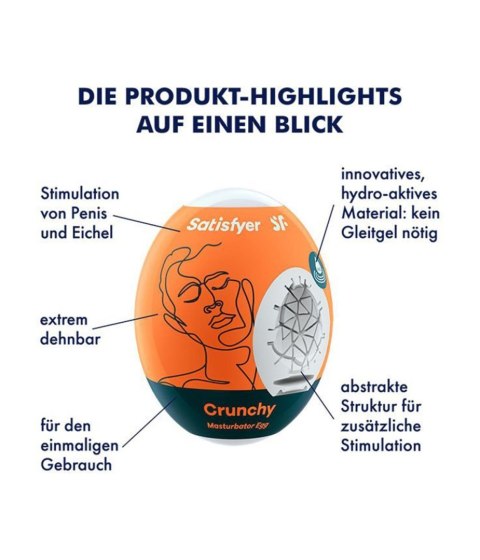 Masturbator Egg Single (Crunchy) Masturbator Egg Single (Crunchy)