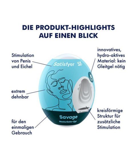 Masturbator Egg Single (Savage) Masturbator Egg Single (Savage)