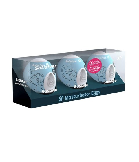 Masturbator-Eggs (set of 3 Savage) Masturbator-Eggs (set of 3 Savage)