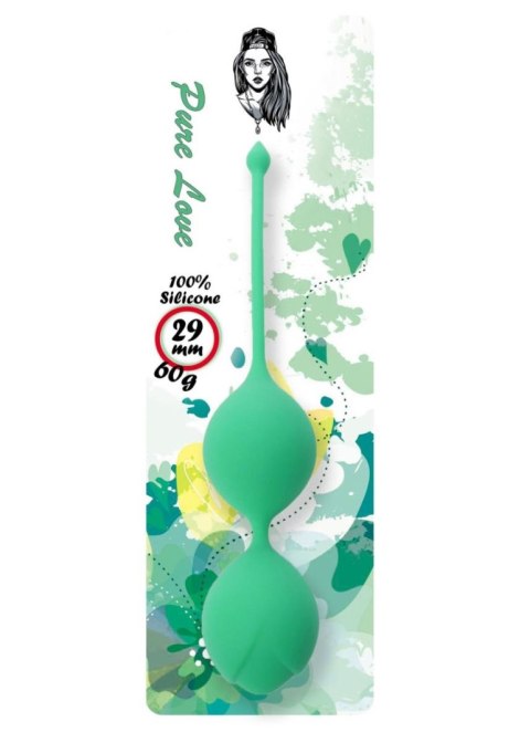 Silicone Kegel Balls 29mm 60g Green - B - Series Silicone Kegel Balls 29mm 60g Green - B - Series