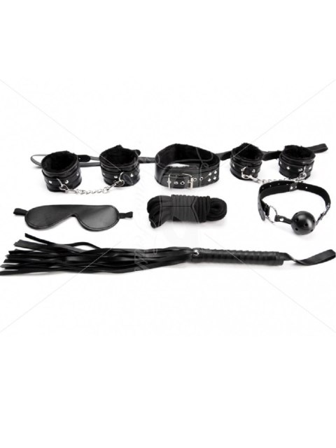7 Pieces Black Bondage Set 7 Pieces Black Bondage Set