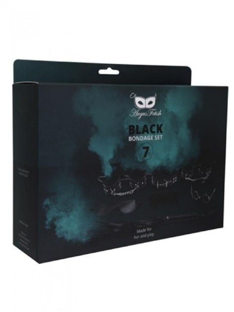 7 Pieces Black Bondage Set 7 Pieces Black Bondage Set