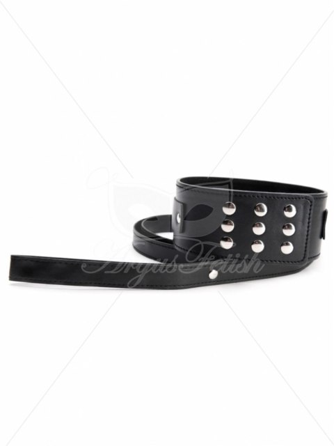 Black Collar With Leash Black Collar With Leash