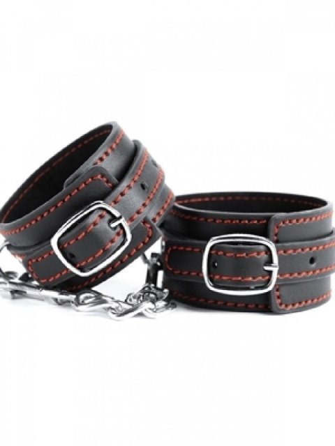Black Leather Wrist Cuffs Black Leather Wrist Cuffs