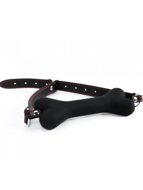 Black Silicone Bone Gag Black Silicone Bone Gag
