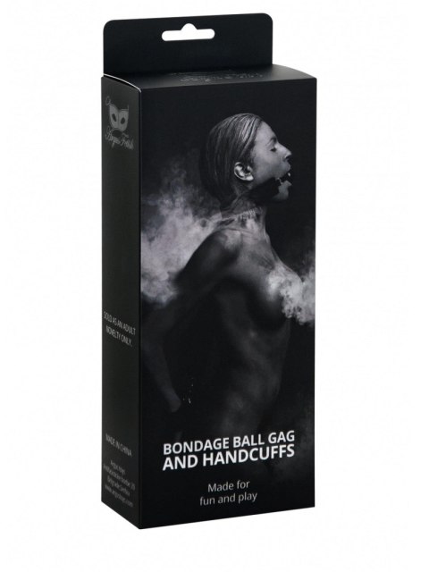 Mouth Gag Ball With Hand Cuffs Mouth Gag Ball With Hand Cuffs