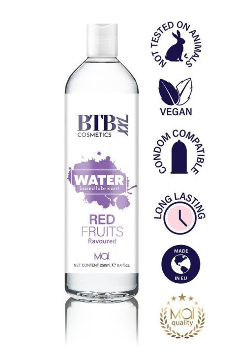 BTB WATER BASED FLAVORED RED FRUITS LUBRICANT 250ML BTB WATER BASED FLAVORED RED FRUITS LUBRICANT 250ML