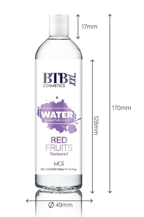 BTB WATER BASED FLAVORED RED FRUITS LUBRICANT 250ML BTB WATER BASED FLAVORED RED FRUITS LUBRICANT 250ML