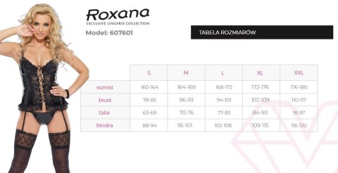 Gorset i stringi 6077 black XL Gorset i stringi 6077 black XL