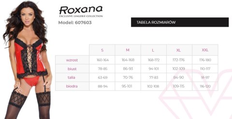 Gorset i stringi 6077 red XXL Gorset i stringi 6077 red XXL