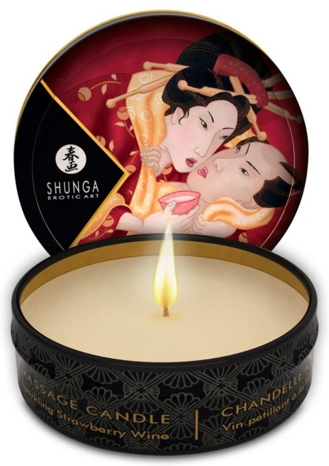 Mini Massage Candle Strawberry Sparkling Wine Mini Massage Candle Strawberry Sparkling Wine
