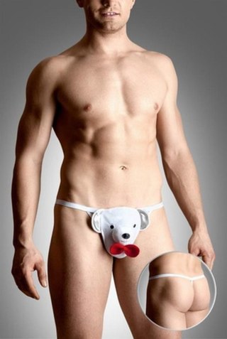 Mens thongs 4492 - white S/L